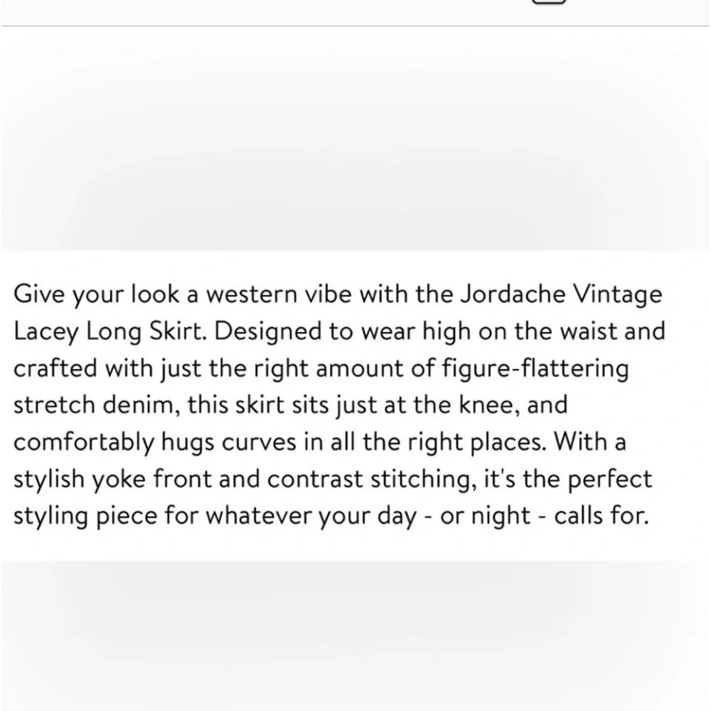 JORDACHE knee length denim skirt sz 31 - Picture 8 of 9